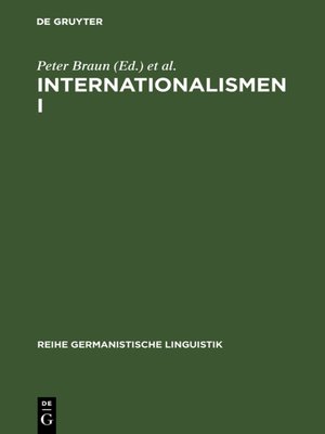 cover image of Internationalismen I